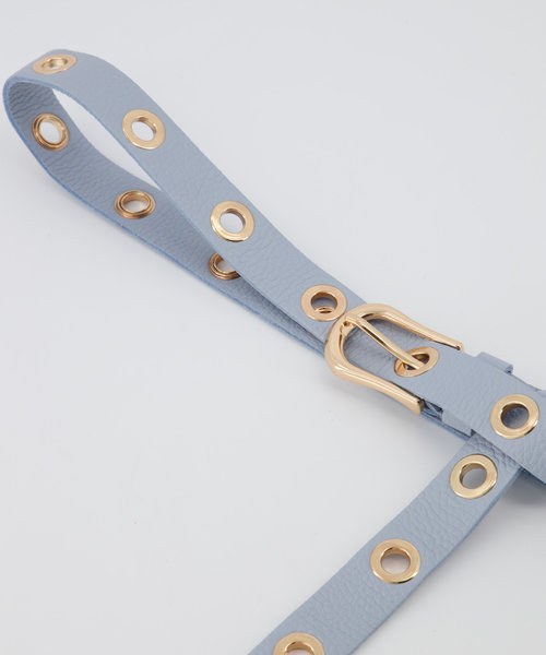 Avery - Classic Grain - Belts with buckles - Blue - D92 - Gold