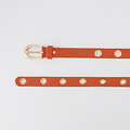 Avery - Classic Grain - Belts with buckles - Orange - D29 - Gold