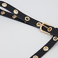 Avery - Classic Grain - Belts with buckles - Black - D28 - Gold