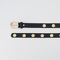 Avery - Classic Grain - Belts with buckles - Black - D28 - Gold