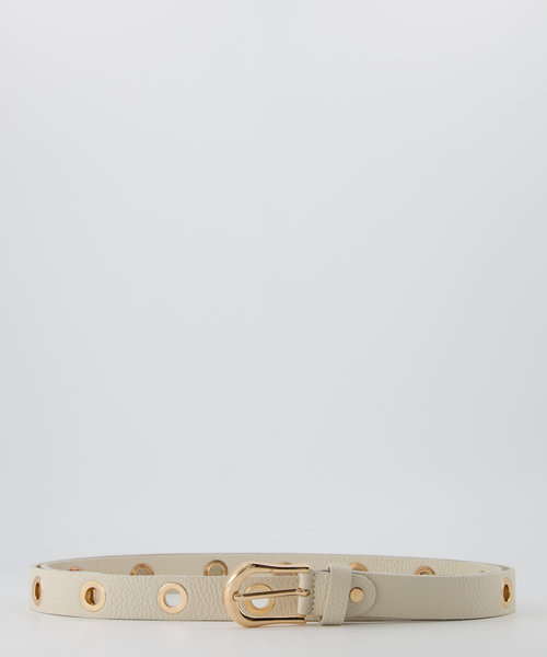 Avery - Classic Grain - Belts with buckles - Beige - Ecru D37 - Gold