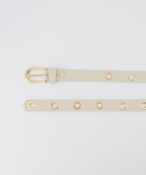 Avery - Classic Grain - Belts with buckles - Beige - Ecru D37 - Gold