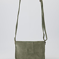 Laura - Suede - Crossbodytassen - Groen - Seagrass 6008 - Goudkleurig