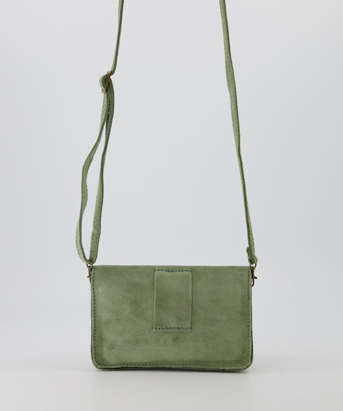 Nieuw Laura - Suede - Crossbodytassen - Groen - 53 - Goudkleurig