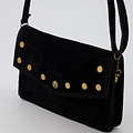 Laura - Suede - Crossbody bags - Black - 23 - Gold