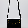 Laura - Suede - Crossbody bags - Black - 23 - Gold