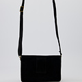 Laura - Suede - Crossbody bags - Black - 23 - Gold