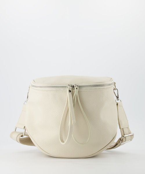 Nieuw Romsa - Classic Grain - Crossbodytassen - Beige - Ecru D37 - HALF - Zilverkleurig