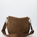 Romsa - Suede - Crossbody bags - Taupe - 24 - HALF - Silver