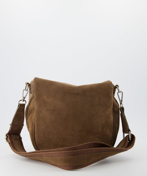 Emmie Phone Crossbody | Taupe European Calfskin Leather