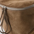 Romsa - Suede - Crossbody bags - Taupe - 24 - HALF - Silver