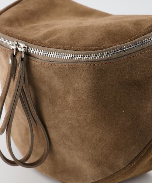 Romsa - Suede - Crossbody bags - Taupe - 24 - HALF - Silver