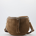 Romsa - Suede - Crossbody bags - Taupe - 24 - HALF - Silver