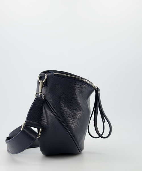 Romsa - Classic Grain - Crossbody bags - Blue - D26 - FULL - Silver