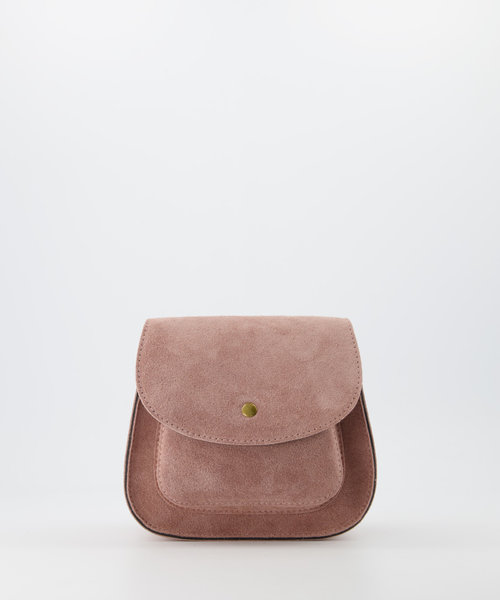 Leo - Suede - Crossbody bags - Pink - 50 - Bronze