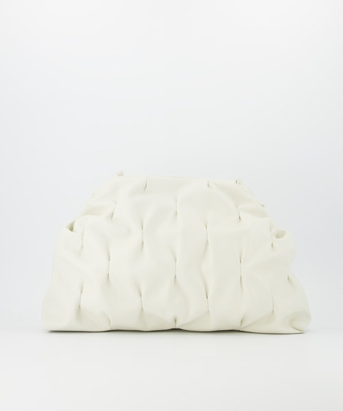 Magalie - Lamsleer - Schoudertassen - Beige -  - Goudkleurig