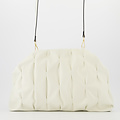 Magalie - Lamb leather - Shoulder bags - Beige -  - Gold