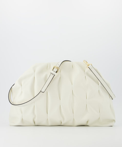 Magalie - Lamsleer - Schoudertassen - Beige -  - Goudkleurig