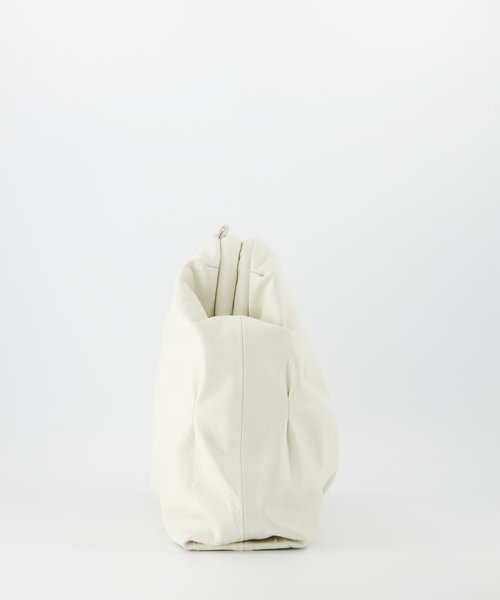 Magalie - Lamsleer - Schoudertassen - Beige -  - Goudkleurig