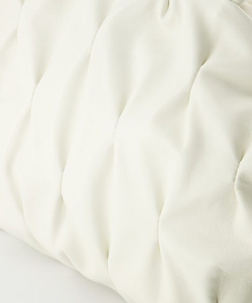 Magalie - Lamsleer - Schoudertassen - Beige -  - Goudkleurig