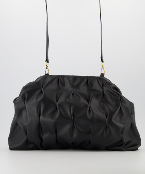 Magalie - Lamb leather - Shoulder bags - Black -  - Gold