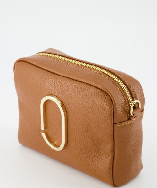 Jacine - Classic Grain - Crossbody bags - Brown - Cognac T01 - Gold