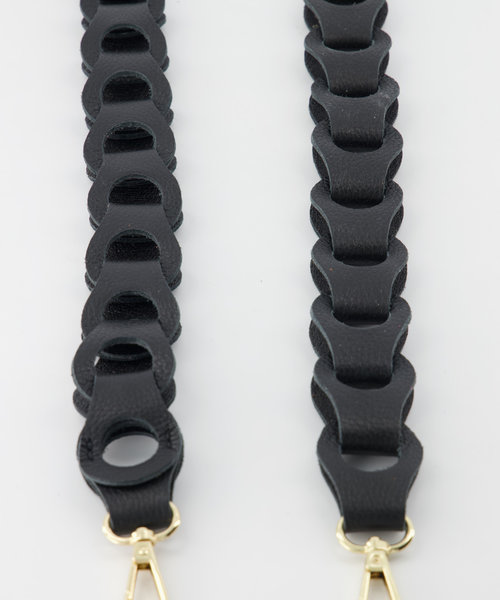 Brady Big - Classic Grain - Bag straps - Black - D28 - Gold