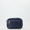 Irene - Classic Grain - Crossbodytassen - Blauw - Navy T0142 - Zilverkleurig