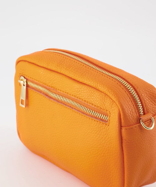 Irene - Classic Grain - Crossbody bags - Orange - T1356 - Gold