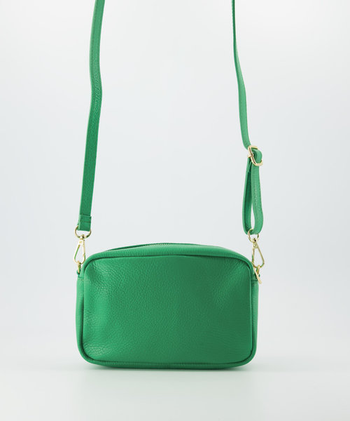 Irene - Classic Grain - Crossbodytassen - Groen - Kelly Green T6138 - Goudkleurig