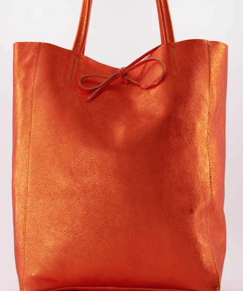 Mia - Metallic - Schoudertassen - Oranje - 16L -