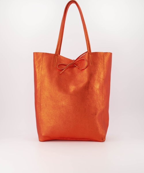 Mia - Metallic - Schoudertassen - Oranje - 16L -