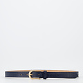 Ava - Croco - Riemen met gesp - Blauw - C26 - Goudkleurig