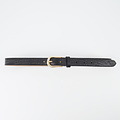 Ava - 2,5 cm - Croco - Belts with buckles - Black -  - Gold
