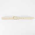 Ava - 2,5 cm - Croco - Belts with buckles - Beige -  - Gold