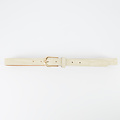Ava - Croco - Belts with buckles - Ecru -  - Gold