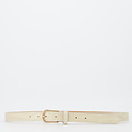 Ava - Croco - Belts with buckles - Ecru -  - Gold