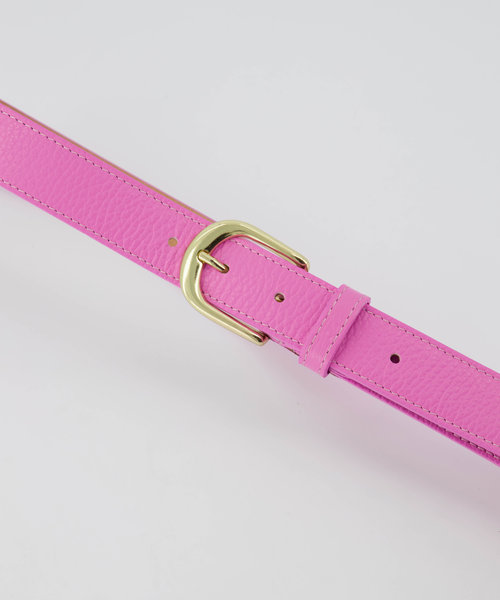 Suus - Classic Grain - Belts with buckles - Pink - T220 - Goudkleurig