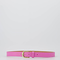 Basic Riem - 3 cm - Classic Grain - Belts with buckles - Pink - T218 - Gold