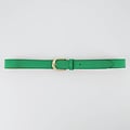 Suus - Classic Grain - Belts with buckles - Green - Kelly Groen D100 - Goudkleurig