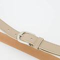 Suus - Classic Grain - Belts with buckles - Taupe - D05 - Zilverkleurig