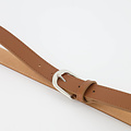 Suus - Classic Grain - Belts with buckles - Cognac - T01 - Zilverkleurig