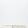 Suus - Classic Grain - Belts with buckles - Ecru - D37 - Zilverkleurig