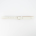 Suus - Classic Grain - Riemen met gesp - Ecru - D37 - Zilverkleurig