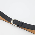 Suus - Classic Grain - Belts with buckles - Black - D28 - Zilverkleurig