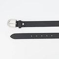 Suus - Classic Grain - Belts with buckles - Black - D28 - Zilverkleurig