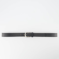 Suus - Classic Grain - Belts with buckles - Black - D28 - Zilverkleurig