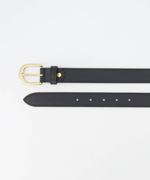 Suus - Classic Grain - Belts with buckles - Black - D28 - Goudkleurig