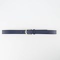 Suus - Classic Grain - Belts with buckles - Blue - Donkerblauw - Zilverkleurig