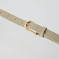 Ava - Classic Grain - Riemen met gesp - Taupe -  - Goudkleurig